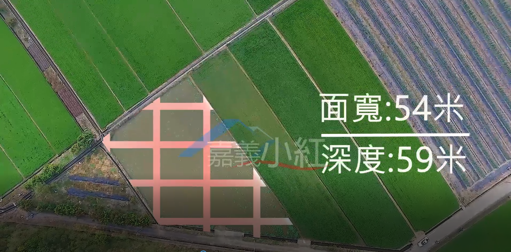 空拍環景..台南市白河區近市區農地**出售農地-68**