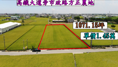 高鐵大道旁市政路方正農地