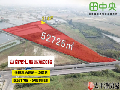 七股篤加段漁塭農地建地一次滿足 大三元