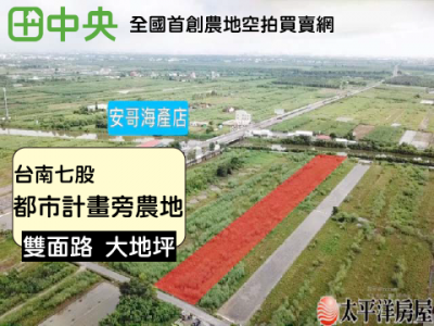 台南七股都市計畫旁雙面路農地