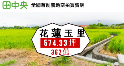 花蓮玉里近三民火車站農地574坪