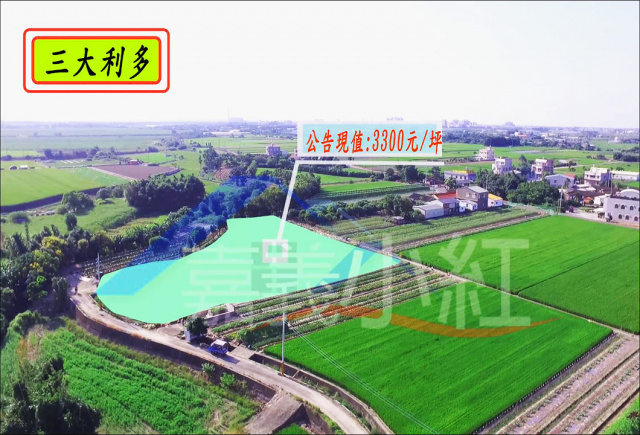 *售出*空拍環景..嘉義縣鹿草鄉高鐵交流道下農地**出售農地-1120**