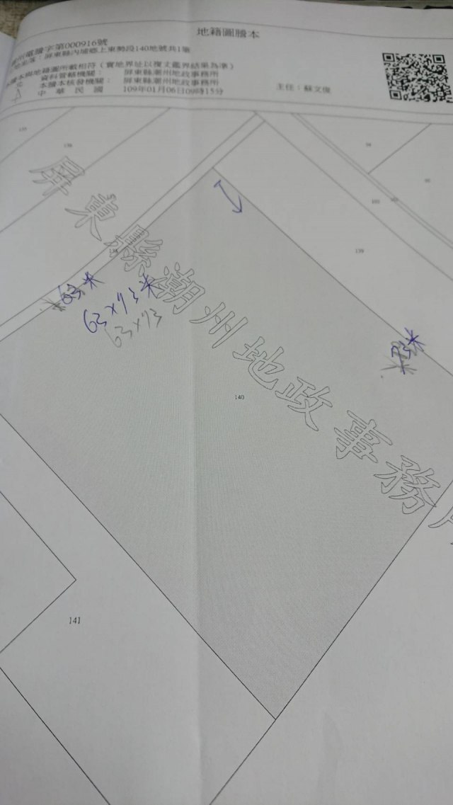 內埔大同路正四方5分有機農地