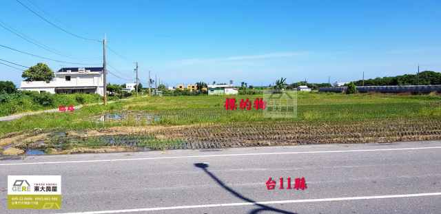 知本路二段省道旁農地
