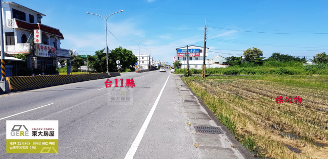 知本路二段省道旁農地